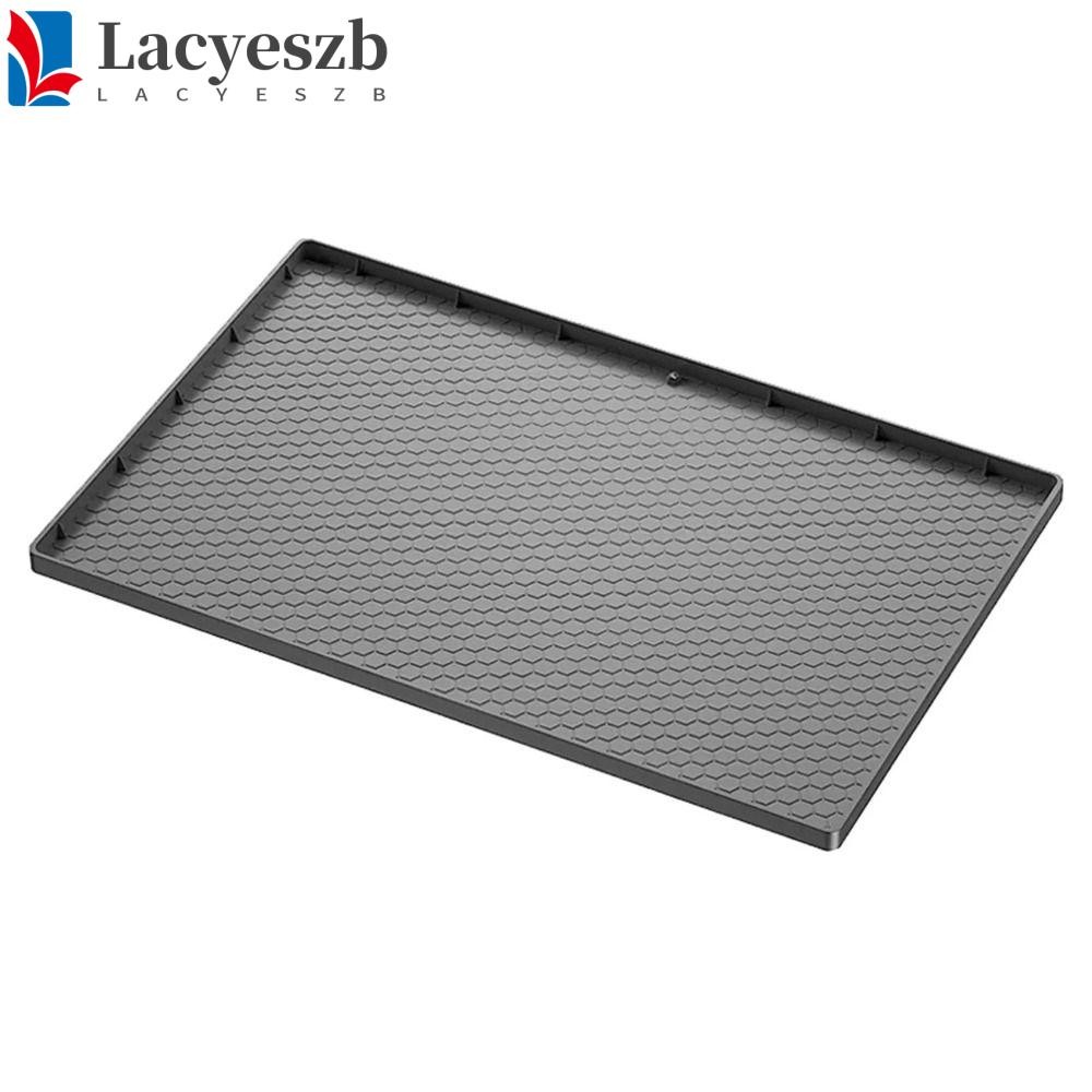 Lacyeszb เสื่อใต้อ่างล้างจาน, ซิลิโคนแผ่นระบายน้ํากันน้ํา, สแควร์ทนความร้อนทําความสะอาดง่ายรั่วป้องกันถาดหยดอุปกรณ์ห้องน้ํา