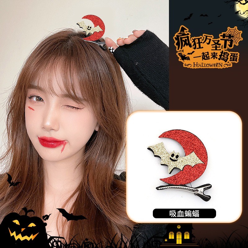 ที่คาดผมใยแมงมุม กิ๊บติดผมหมวกแม่มด สำหรับวันฮาโลวีน สำหรับเด็กผู้หญิง - รูปที่ 5