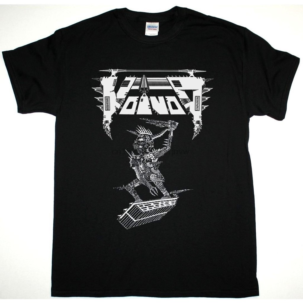 Voivod Thrashing Rage Thrash Progressive Metal Coroner Vektor ใหม่เสื้อยืดสีดํา