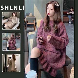 2ชิ้น/1กับ ฤดูใบไม้ร่วงฤดูหนาวผู้หญิงเกาหลีมินิมอลสีธรรมดาสบ…