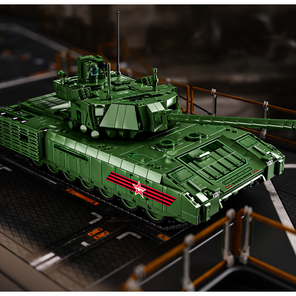 2326pcs MOC Static ขนาดใหญ่ T-14 Armata หลัก Battle Tank ของเล่น Building Block อิฐของขวัญเด็ก DIY ช