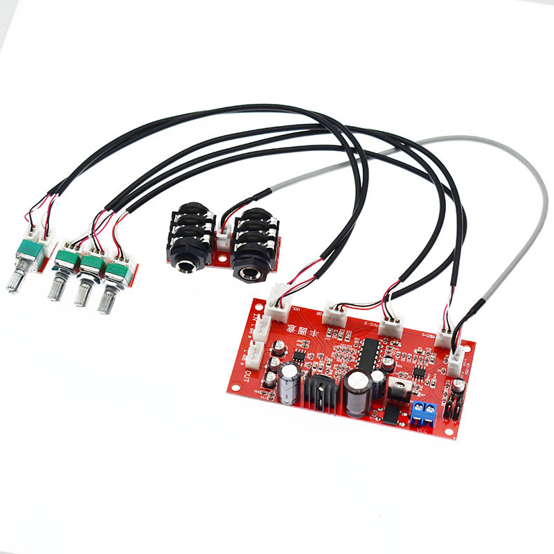 บอร์ดขยายเสียงไมโครโฟนดิจิทัล PT2399 OP275 สําหรับคาราโอเกะ