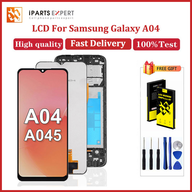 IPARTSEXPERT Lcd สําหรับ Samsung Galaxy A04 LCD เปลี่ยนหน้าจอสัมผัส Touch Sensor Digitizer Assembly 