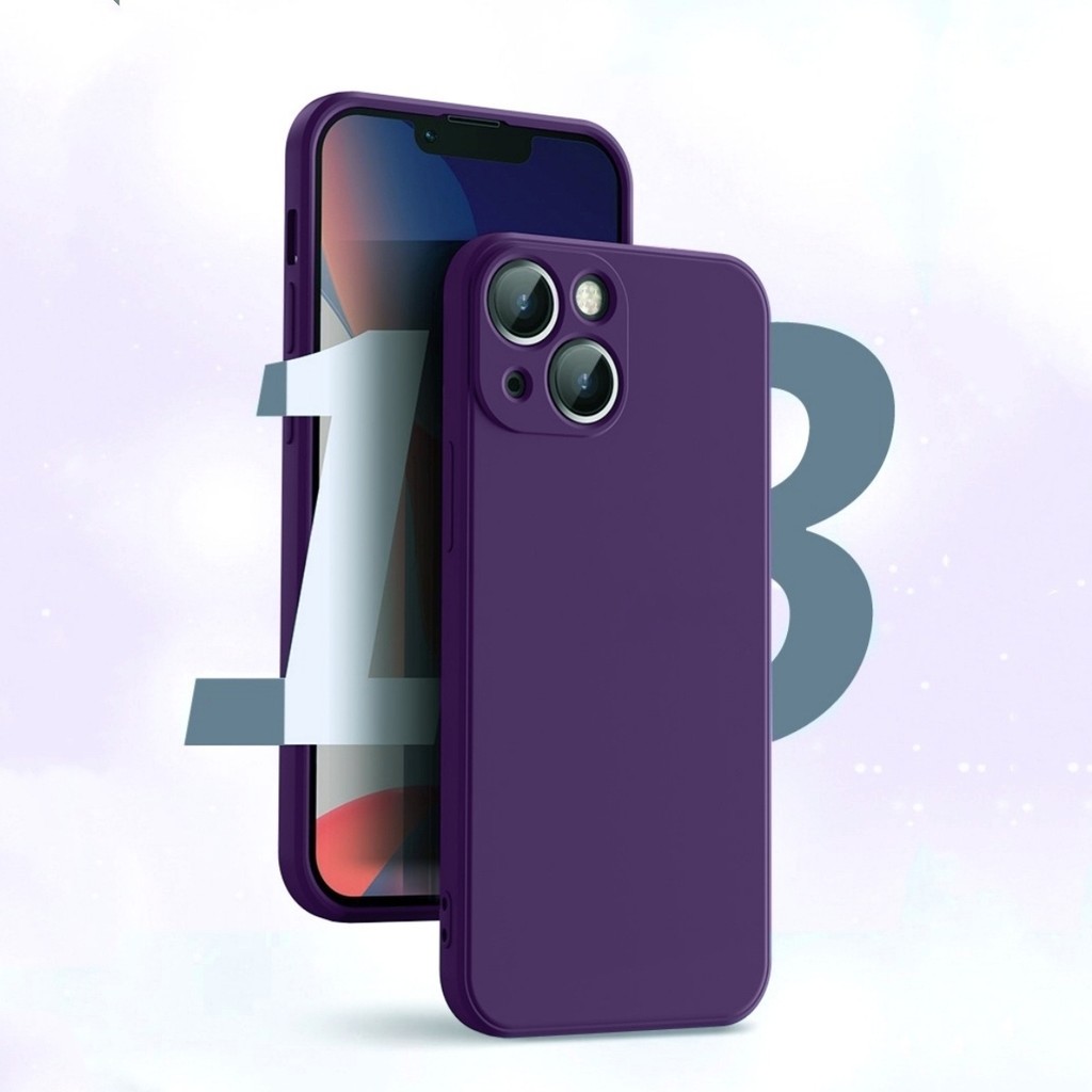 พร้อมโลโก้ Soft ซิลิโคนกํามะหยี่เคสโทรศัพท์สําหรับ iPhone 13Mini 13 Pro Max 13Pro 14 Pro Max 14Plus หรูหรากันกระแทกปกหลัง