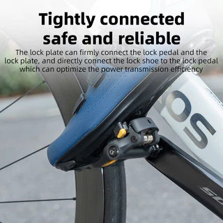 【TH Delivery】ROCKBROS แผ่นล็อคคันเหยียบ Shimano SPD 6°ปรับสากลจักรยานถนนล็อคเหยียบรองเท้าอุปกรณ์เสริมอุปกรณ์ขี่จักรยานมืออาชีพ