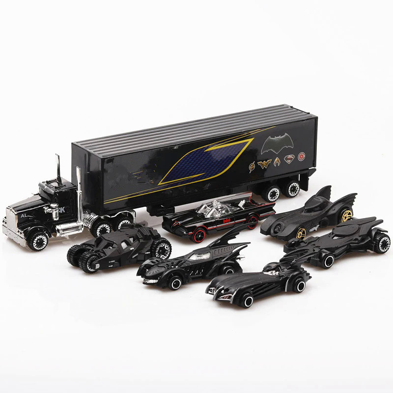 7pcs/Set bat diecast Metal Cars 1:64 Alloy Cars Truck Model Classic Cars Toy Vehicles Christmas Gift