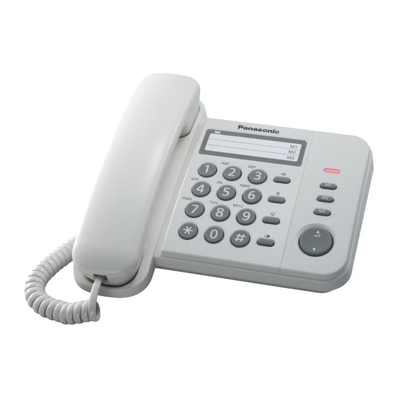 Panasonic โทรศัพท์มีสาย ขาว KX-TS520MXW