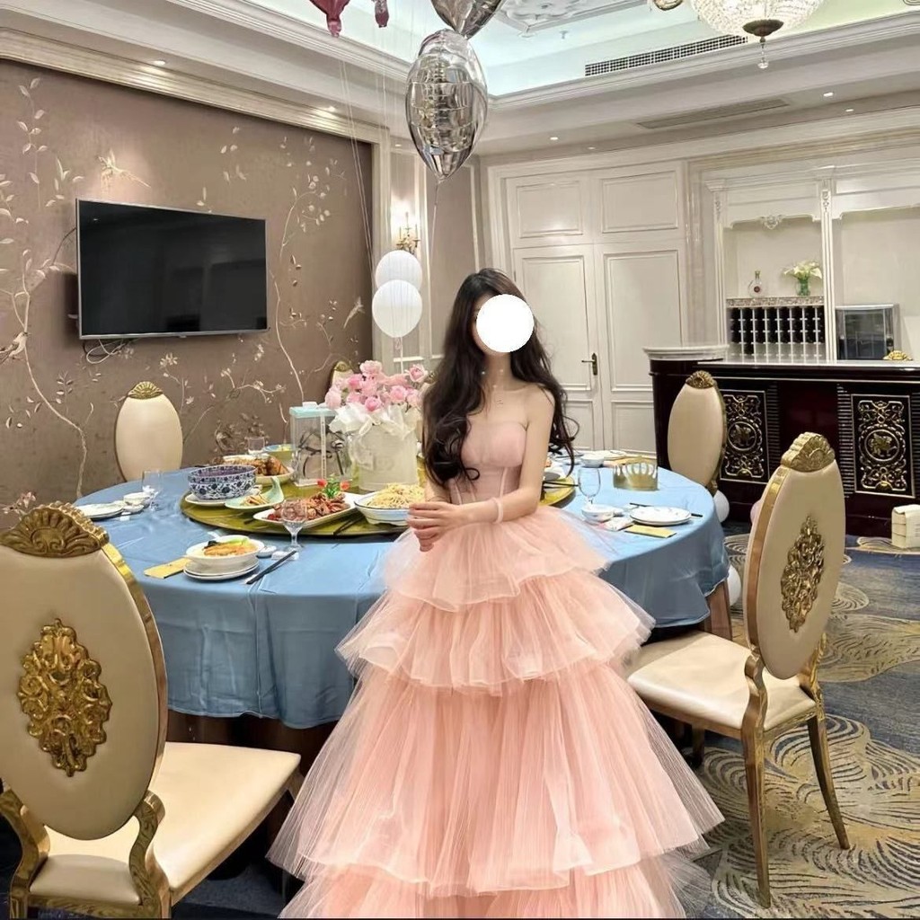 Super Fairy ชุดราตรีชุดเจ้าหญิงหญิง 2024 ผู้ใหญ่พิธีสิบแปดปีจัดเลี้ยง Classy วันเกิด Party High-End
