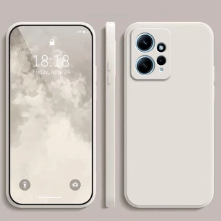 เคส Redmi Note 12 4G ,สีทึบ Redmi Note12 เคสซิลิโคนป้องกันการตกสีธรรมดาเรียบง่าย YT
