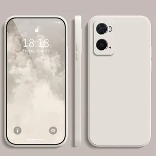 เคส OPPO A96 A76 สีทึบ OPPO A76 A96 เคสซิลิโคนป้องกันการตกสีธรรมดาเรียบง่าย YT
