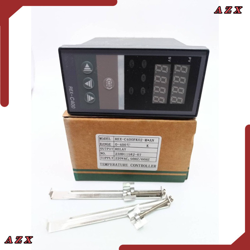 ของใหม่ เครื่องควบคุมอุณหภูมิ RKC REX-C400 เครื่องควบคุมอุณหภูมิแบบประหยัดอัจฉริยะอย่างเต็มที่ งานแท้