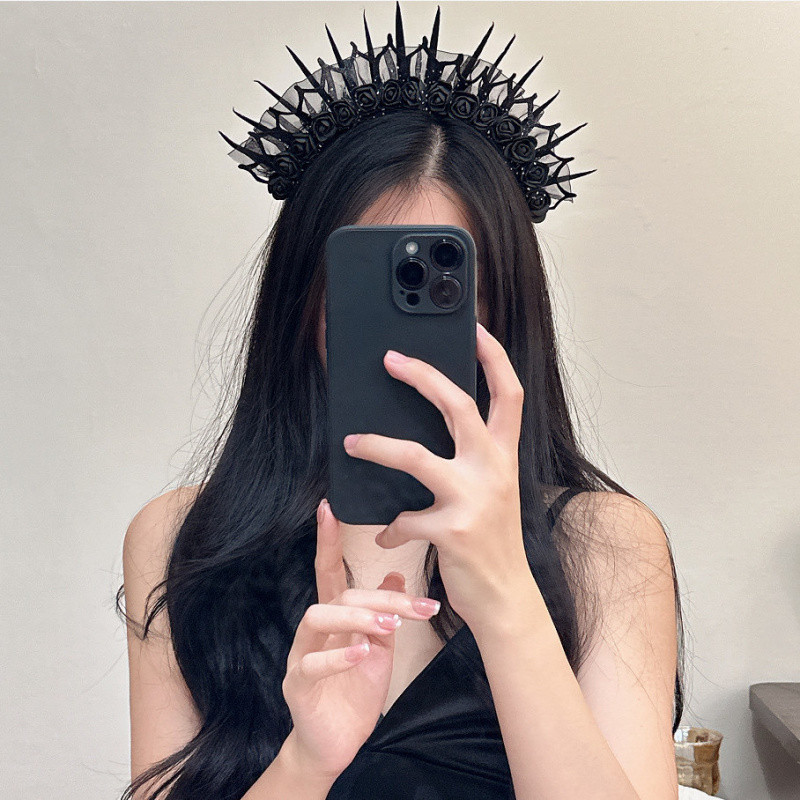 [Halloween]ฮาโลวีนสีเข้มสไตล์ค้างคาวคาดศีรษะหญิงตลก