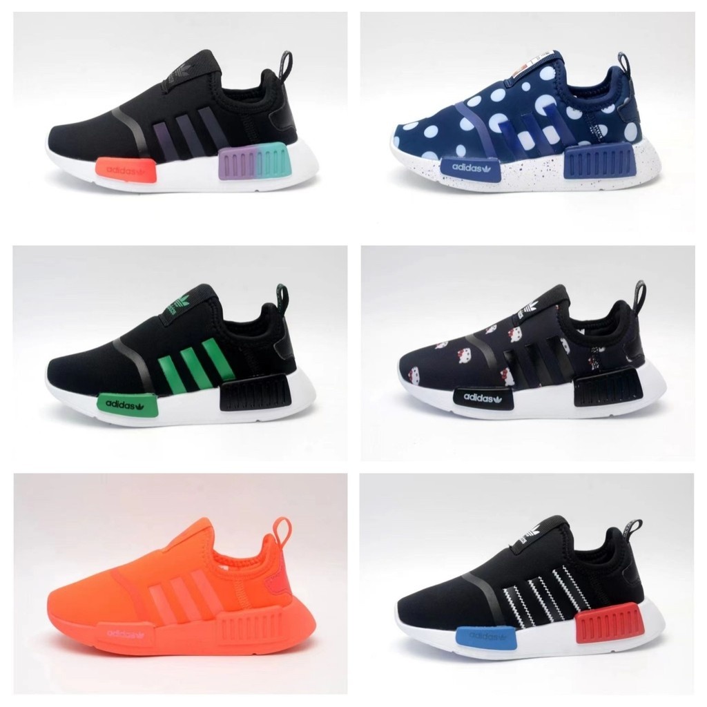 พร้อมสต็อก A Series NMD One Step ส่วนบุคคลรองเท้ากีฬาเด็กขนาด 22-37 VIRH AIO2