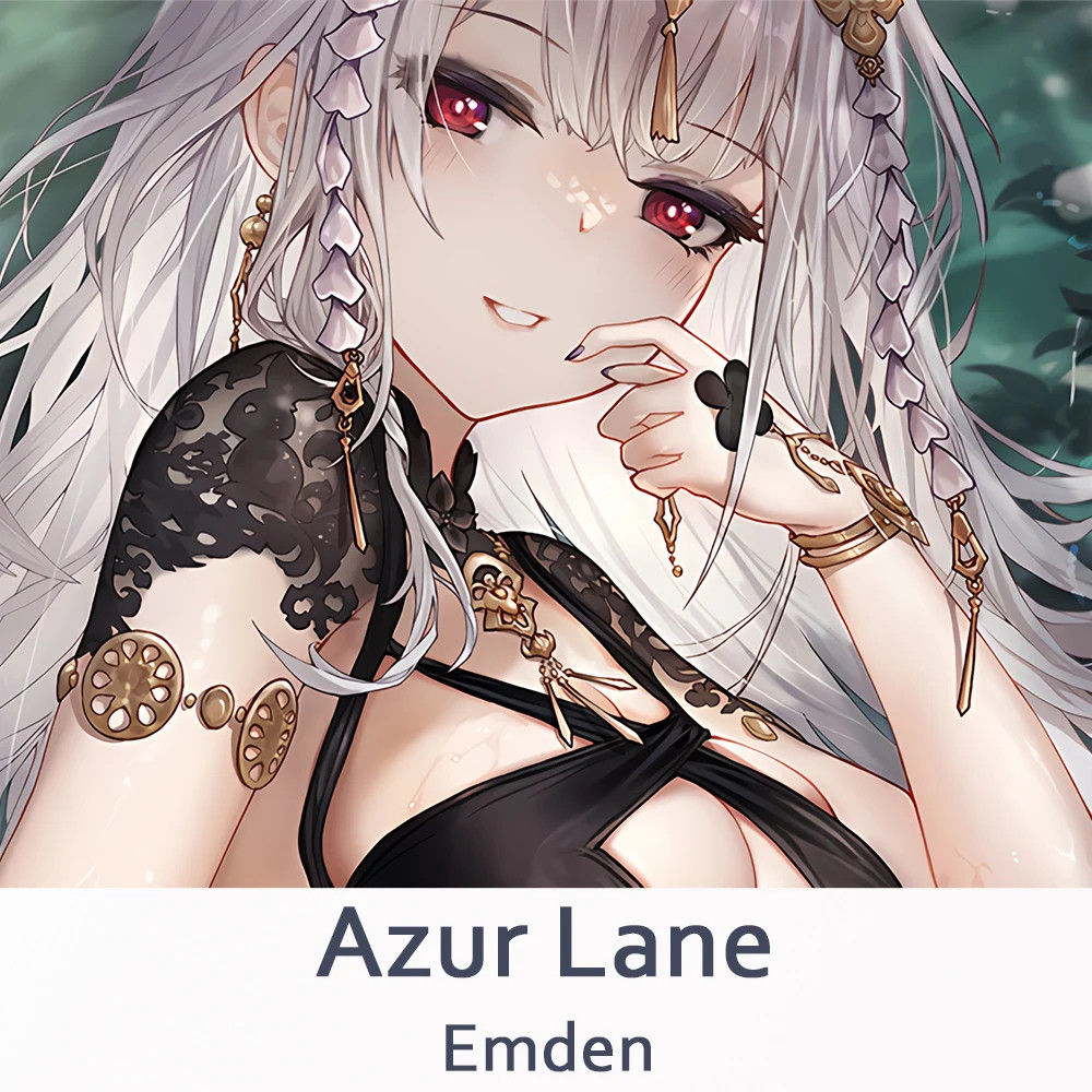 อะนิเมะ Azur Lane SMS Emden Dakimakura กอดหมอนคอสเพลย์ญี่ปุ่น Otaku เบาะ Xmas