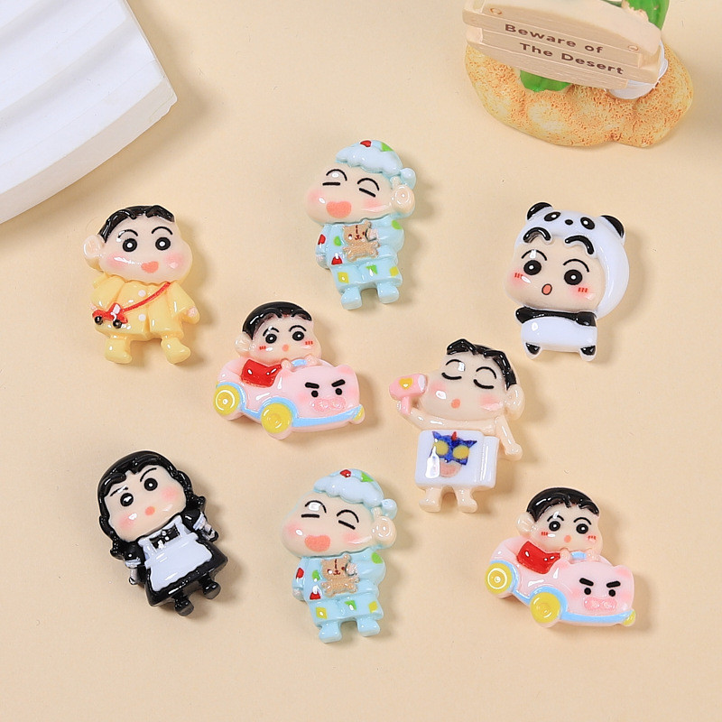 อุปกรณ์เสริมเรซินขายส่งการ์ตูนแฮนด์เมด DIY ครีมกาวกิ๊บติดผมเครื่องประดับรูรองเท้าหัวเข็มขัดอาบน้ำน่ารัก Xiaoxin