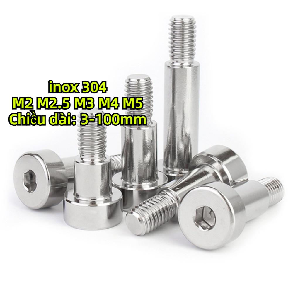 [YTH1] น็อต โชว์เดอร์ จม หกเหลี่ยม สแตนเลส 304 โบลท์ หัวจม Shoulder Hexagon Socket Screw SUS304