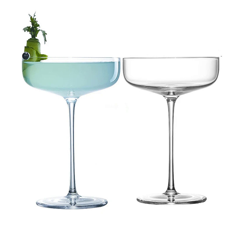 2PCS 185ML Coupe Cocktail Glass Martini Glass Crystal Set of 2