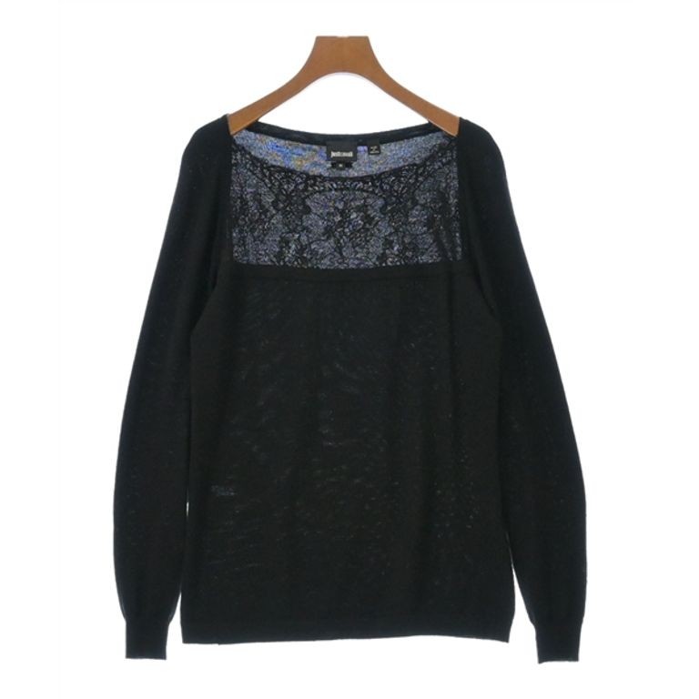 JUST cavalli Sweater Knit Women black Direct from Japan Secondhand