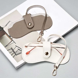 Glasses bag กระเป๋าแว่นตาแบบตะขอ ซองแว่นตาหนัง กระเป๋าใส่แว่นตาสไตล์ใหม่ ป้องกันแว่นตา แบบพกพา วัสดุ PU