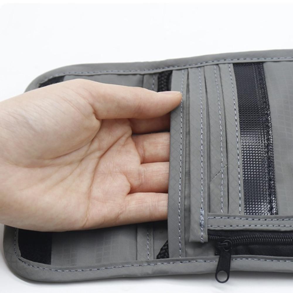 Luxeliving Rfid Passport Bag, Anti-Theft Neck Hanging Neck Wallet, Safety Rfid-Blocking Storage Organizer Multi-Pockets Document Case Protect Privacy