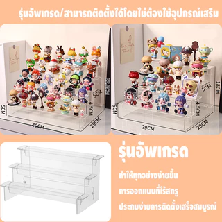 ชั้นวางโมเดล อิเกีย 35/40 ซม. ชั้นวางโมเดลอะคริลิคชั้นวางโชว์อะคริลิคใสสําหรับตู้โชว์แก้วและ