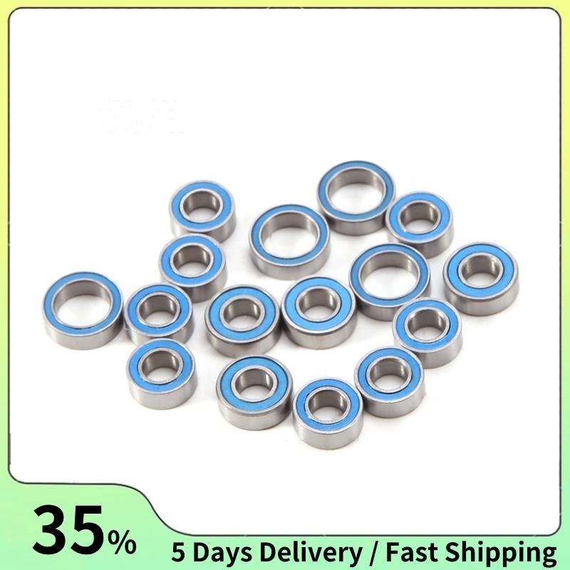 16pcs ยางปิดผนึก Ball Bearing Kit สําหรับ Tamiya TT02 TT-02 TT02D TT-02D 1/10 RC รถอัพเกรดอะไหล่อุปก