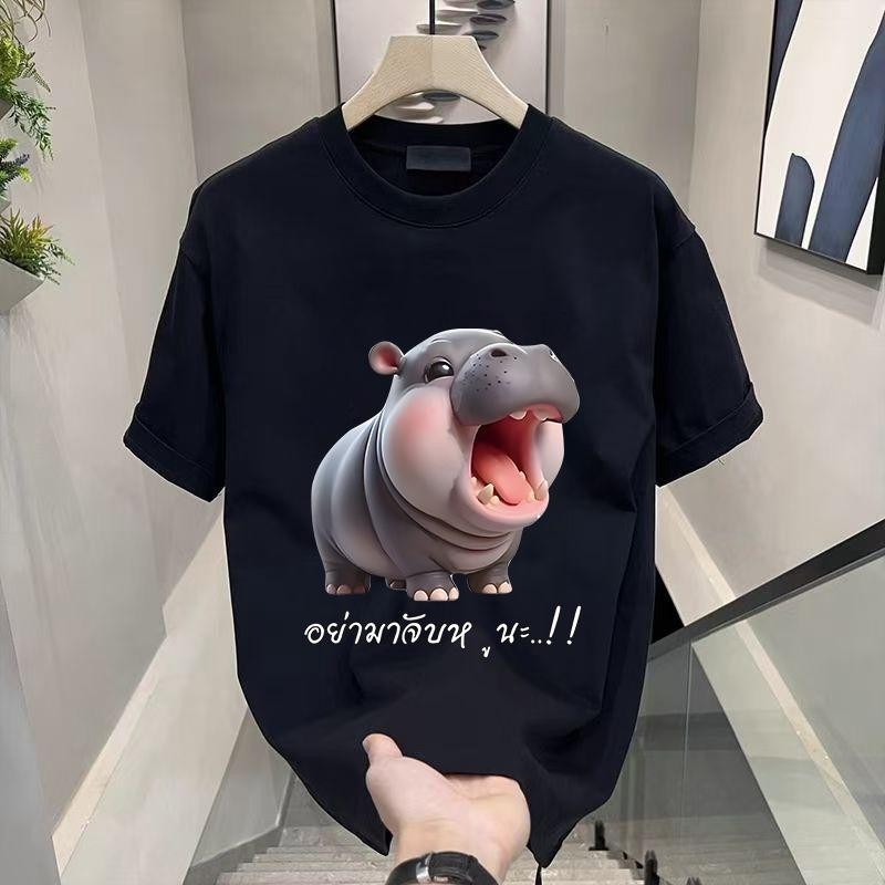 เสื้อยืดคอกลมผ้าฝ้ายสไตล์ใหม่เสื้อยืดผ้าไหมแขนสั้น unisex เสื้อยืด oversizeเสื้อยืดผู้ชาย แขนสั้น Man Clothing Cotton