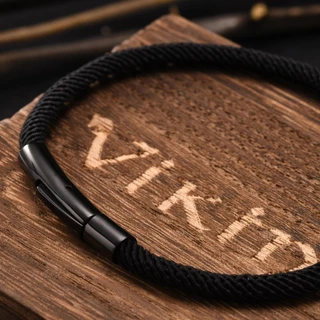 VNOX วีน็อกซ์ สร้อยข้อมือเชือกมิลานสําหรับผู้ชายผู้หญิง,สร้อยข้อมือคู่เรียบง่ายสแตนเลส,ของขวัญเครื่องประดับวันวาเลนไทน์