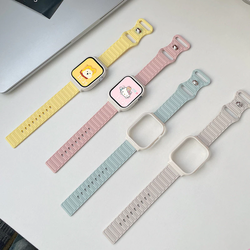 สีลูกกวาดสายนาฬิกาซิลิโคน + สําหรับ Xiaomi Redmi Watch 4 3 3 Active สมาร์ทวอท์ชสายรัดข้อมือ Xiaomi Mi Watch Lite สร้อยข้อมืออุปกรณ์เสริม