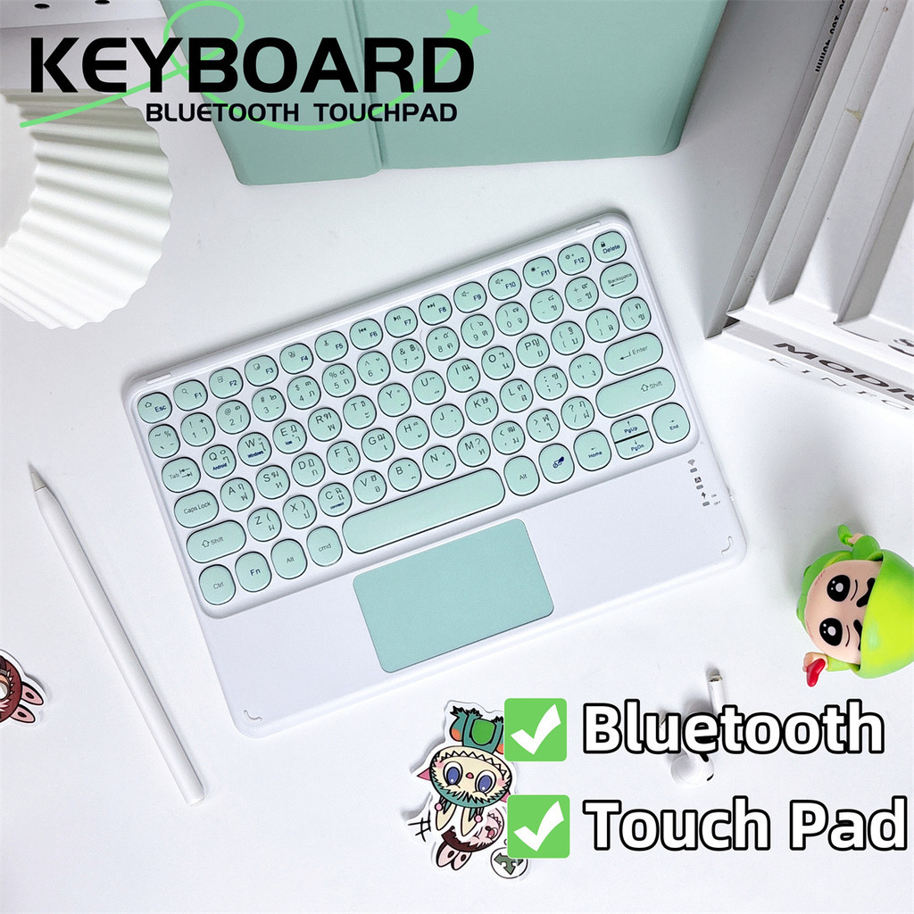 2024 Thai Bluetooth Keyboard Touch Pad คีย์บอร์ดไร้สาย รูปที่ 3
