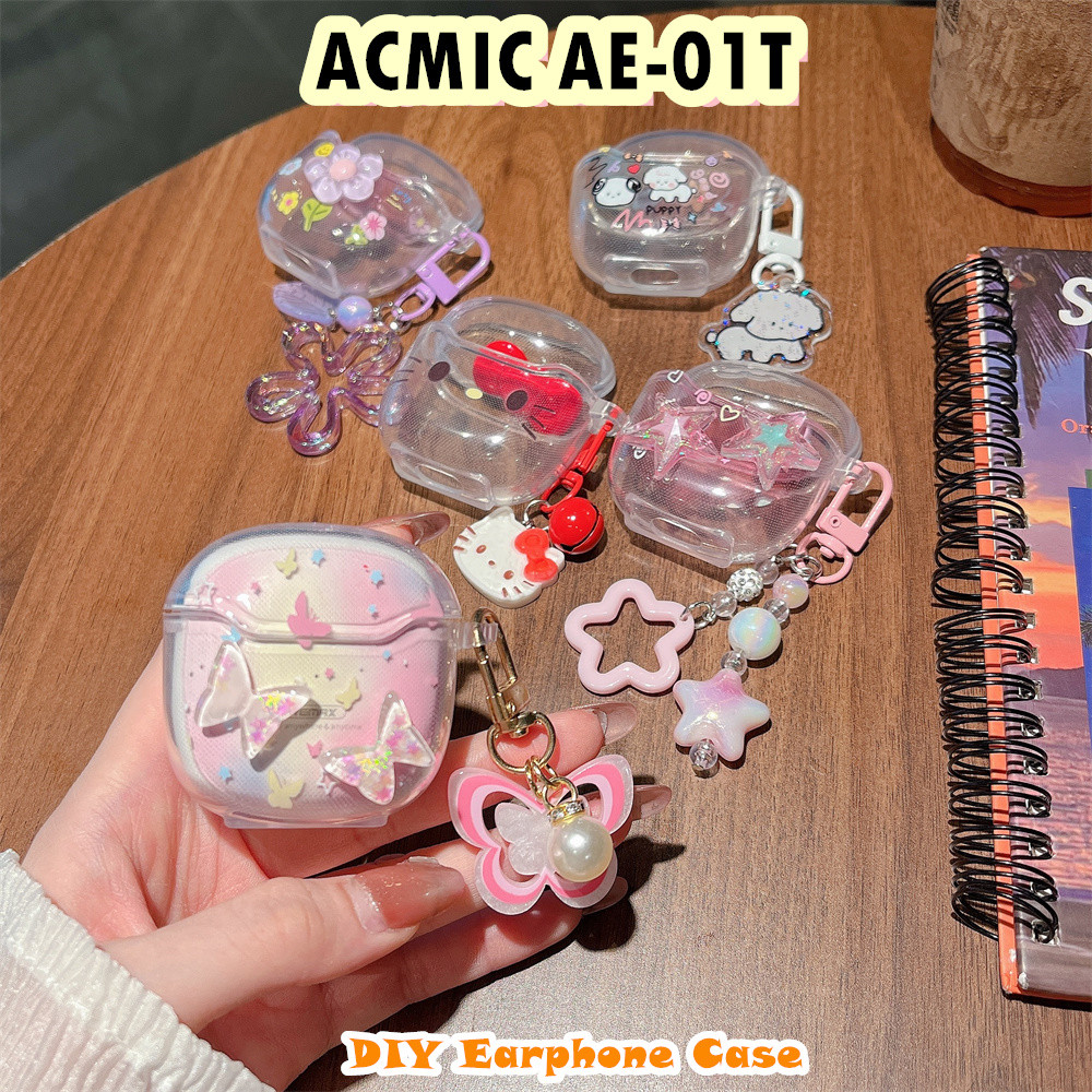 READY STOCK!นําไปใช้กับ ACMIC AE-01T เคส Case เคสหูฟัง DIY สไตล์การ์ตูนตลก ซิลิโคนนุ่ม เคส เคสหูฟัง
