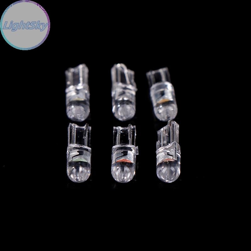 LightSky 10PCS ใหม่ T5 LED Super Bright Cob ไฟ Wedge Dashboard Gauge รถคําเตือนตัวบ่งชี้เครื่องมือ Cluster โคมไฟ TH