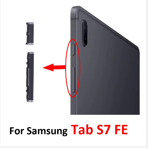 ใหม่สําหรับ Samsung Galaxy Tab S7 FE SM-T730/T733/T736B/T735 เปิด/ปิดระดับเสียงปุ่มริบบิ้น Flex