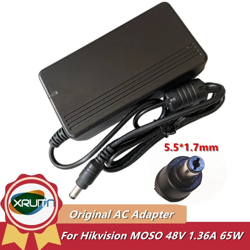 ของแท้ MOSO MSIP-REM-MSP-Z1360IC AC Adapter Charger 48V 1.36A MSP-Z1360IC48.0-65W สําหรับ HIKVISION 