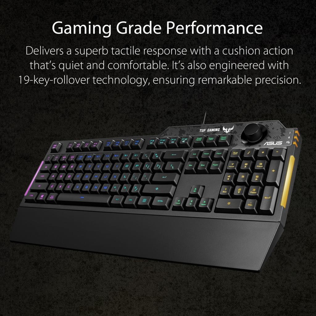 ASUS TUF GAMING K1 Gaming RGB Phantom Film Keyboard Palm Rest Keyboard คีย์บอร์ดแล็ปท็อป