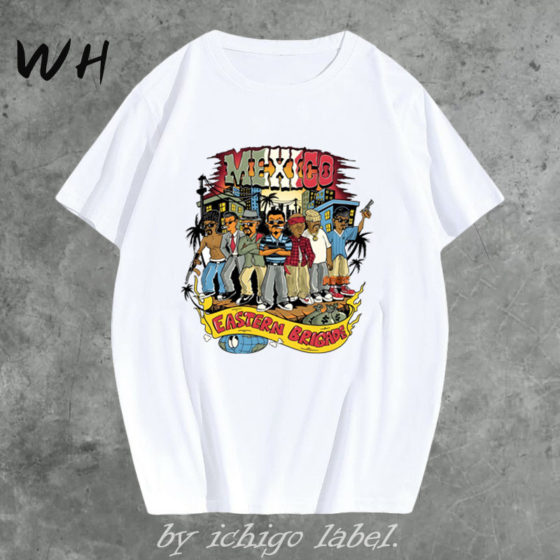 WH MEXICO DISTRO T-SHIRT FRONT STICKER / เสื้อยืด DISTRO สําหรับผู้ชายและผู้หญิง