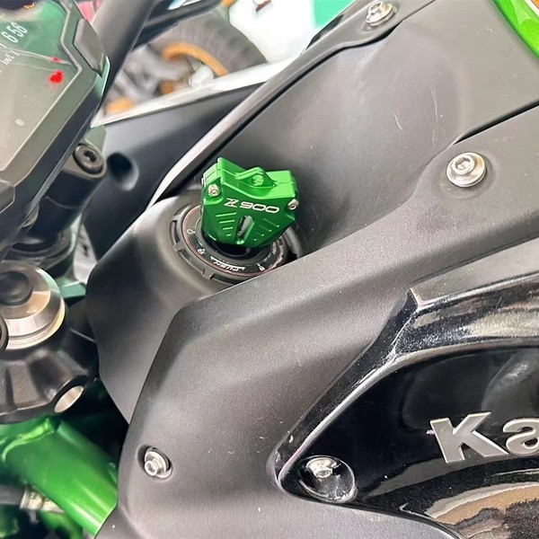 เหมาะสําหรับ Kawasaki Z400 Z650 Z900 ZX4R/4RR ดัดแปลงอลูมิเนียมกรณีกุญแจฝาครอบป้องกันอุปกรณ์เสริม