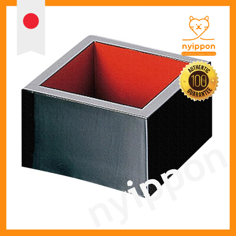 Fukui Craft Masu One Go 78×78 DX Black Interior with Red Lacquer 7-873-27