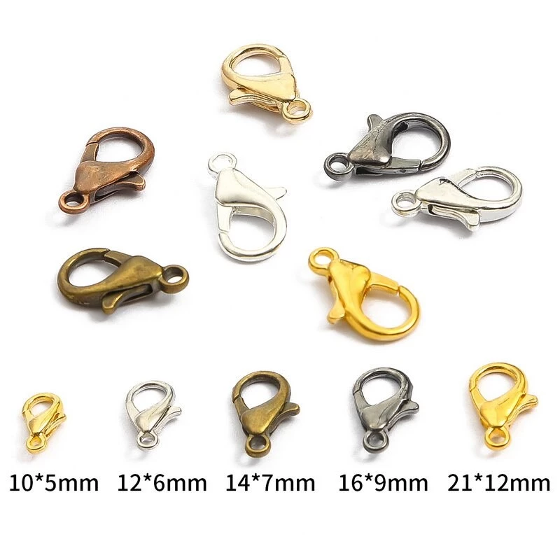 Lobster Clasp Hook เครื่องประดับ DIY สำหรับสร้อยคอ สร้อยข้อมือ และเข็มขัด