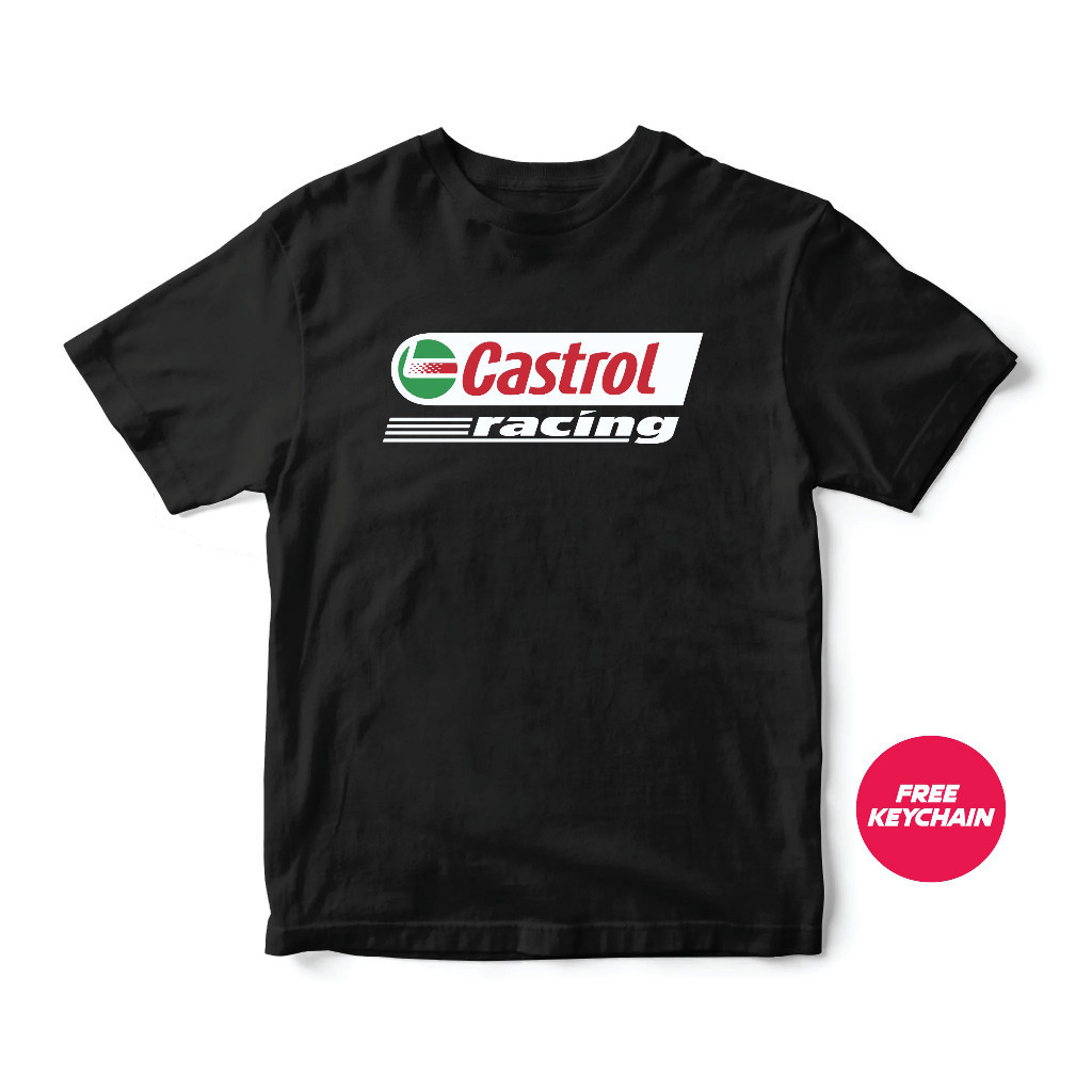 เสื้อยืด Castrol Racing 100% cotTON สี.Solid S-5XL แฟชัน STREET UNISEX