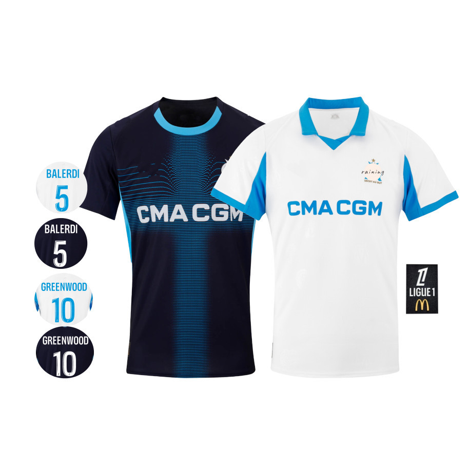 เสื้อบอล Marseille สำหรับแฟนๆ พร้อมไซส์ S-4XL