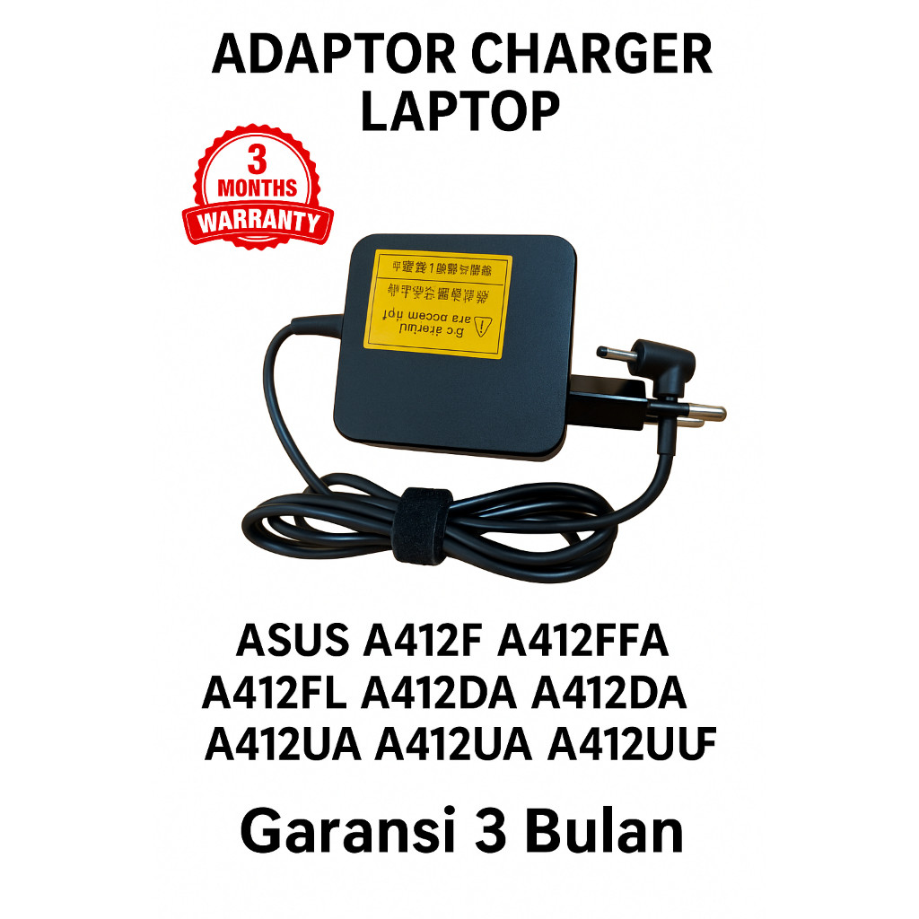 Original Asus A412 A412F A412D A412U Series 4.0*1.35 มม.2.37A 45W อะแดปเตอร์ชาร์จรับประกัน 3 เดือน