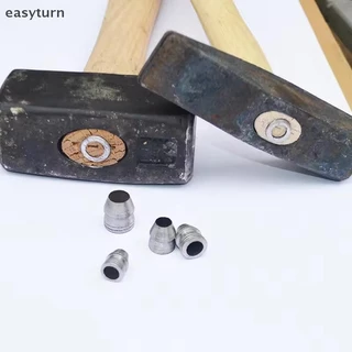 Easyturn 10 ชิ้นรอบ Handle Wedges ค้อนเหล็ก Handle Splitting Wedge ชุดสําหรับซ่อม Axe Claw ค้อนเหล็กสําหรับช่างไม้การบํารุงรักษา TH