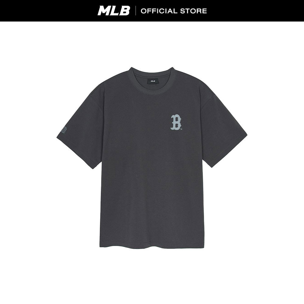 [MLB] Basic Color Letter Mega Overfit T-Shirt ★大人気★ Basic Street Color Letter Logo Mega-Oversized-Fit T-Shirt