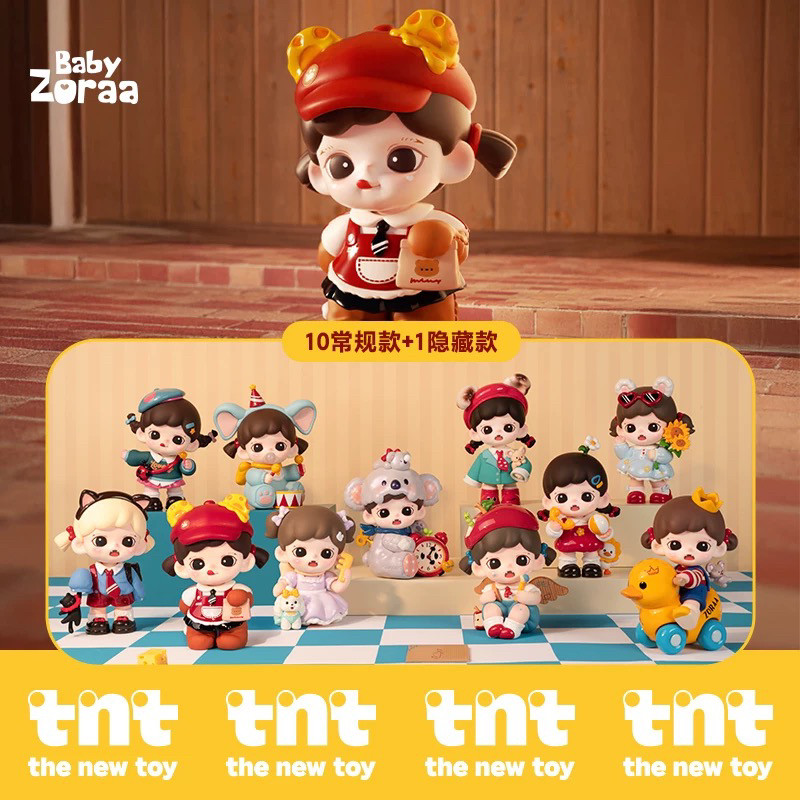 TNTSPACE [คลังสินค้าพร้อม] Baby Zoraa Cute Justice Series Mystery Box Zoraa อินเทรนด์เล่นของขวัญอินเทรนด์ตกแต่งของเล่น