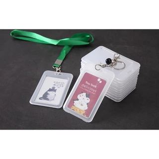 กระเป๋าพลาสติกใส กันน้ํา สําหรับใส่บัตรเครดิต บัตรประจําตัวนักเรียน