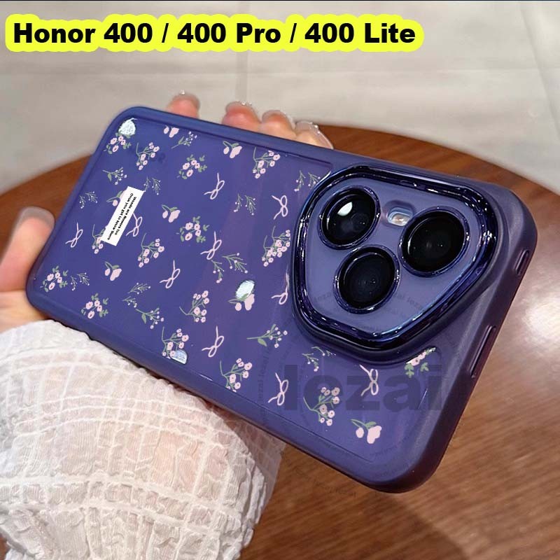 เคสHonor 400 Pro 5GเคสHonor 400Pro 400 Pro 400 Lite 5G กรณีดอกไม้นุ่มกันกระแทกใสน่ารักฝาครอบ
