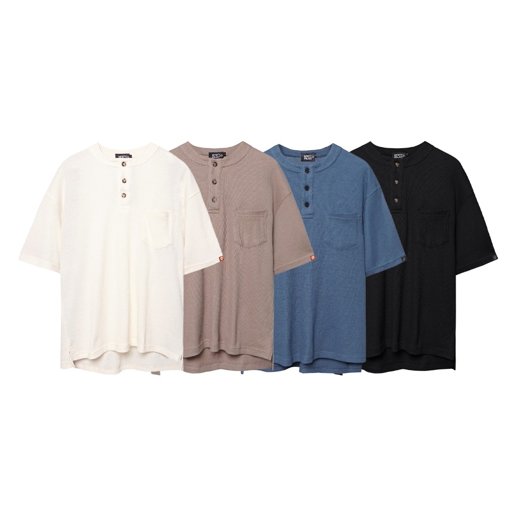 Noforty Project เสื้อโปโล Oversize Waffle Syma