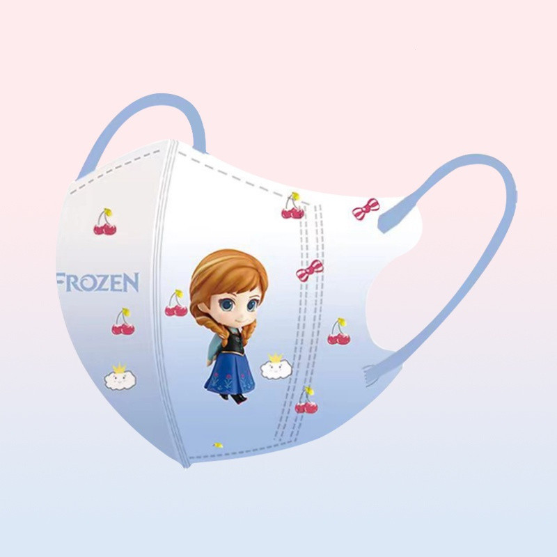 สปอต: หน้ากากเด็ก 3D 50 ชิ้น 2023 ใหม่ Aisha การ์ตูนพิมพ์ หน้ากากเจ้าหญิงสาวน่ารัก บรรจุภัณฑ์อิสระ หน้ากากเด็ก 3D - รูปที่ 5