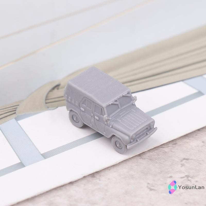 YosunLan] 1 PCS 1/144 Scale UAZ-469 4x4 Light Utility สีเทา Vehicle MODEL KIT 3D การพิมพ์ Scale รุ่น
